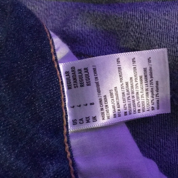 American eagle PATCHED skinny jeans size 4 - Picture 5 of 5